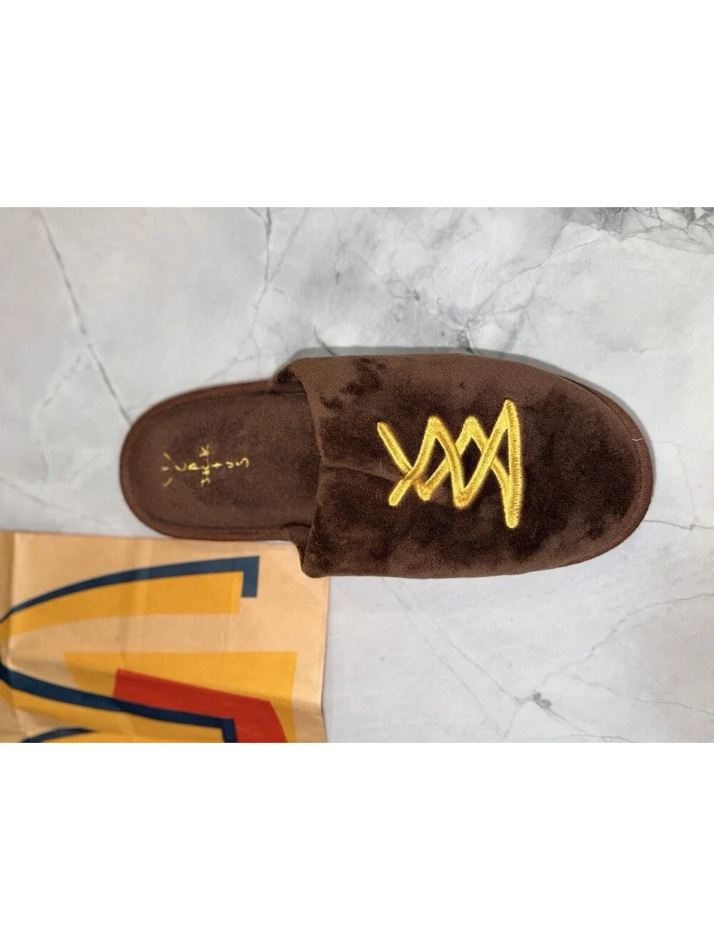 Travis Scott x Mcdonalds CJ House Slippers Brown L/XL Size Sealed factory bag.
